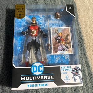 Wonder Woman Flashpoint 7" McFarlane Gold Label Collection BAF Cyborg DC